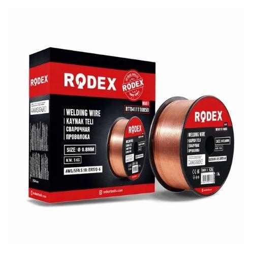 შედუღების მავთული 0.8 მმ 5KG (RDX0805) RODEX
