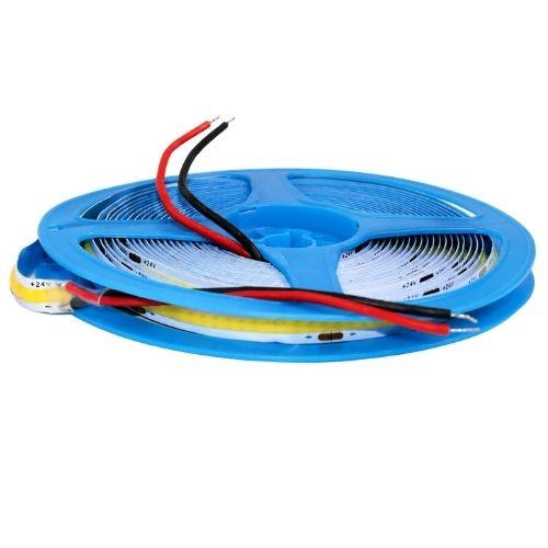 განათების ლენტი - 24v cob 4500k 5m light strip