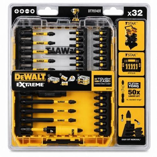 Dewalt DT70743T-QZ საცვლელი პირების ნაკრები 32ც