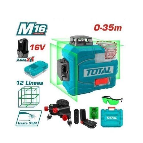 ლაზერული ნიველირი 16ვ, 0-35მ, 360° (TLL301201E) TOTAL