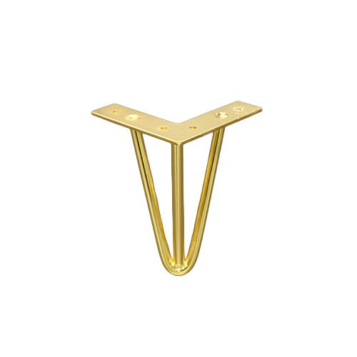 რბილი ავეჯის ფეხი - FULYA / 10 სმ / ოქროსფერი