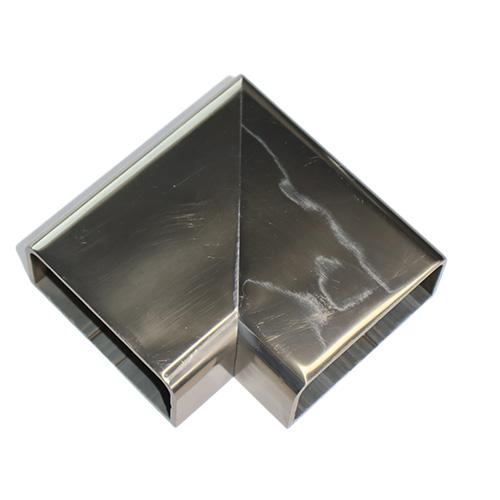 მოაჯირის დეტალები SQ12-31 ინოქსი - 25x60 სახელურის 90* შემაერთებელი 