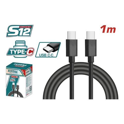 USB C დამტენი 3A, 1მ, type C (TIUCC02) TOTAL
