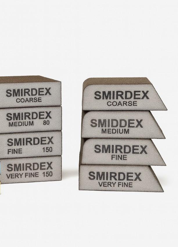 4 x 4 ღრუბელი ზუმფარით / MEDIUM / წაკვეთილი / SMIRDEX