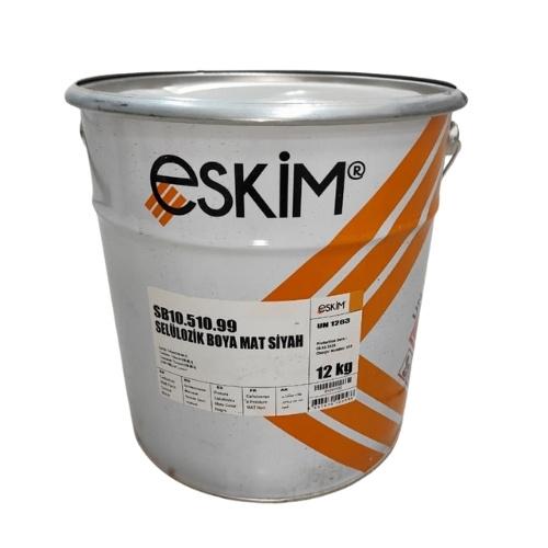 საღებავი Eskim Cellulozik Paint (9018) შავი მატი 12კგ.
