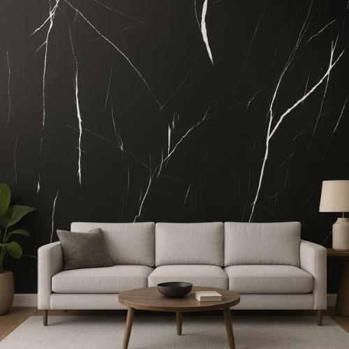 კედლის დეკორაციული პანელი - STL10 / LAWRENCE BLACK / SIZE-1220*2900*8