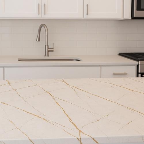 სამზარეულოს ზედაპირი - 4200*600*38 WHITE KASPI (76 P)