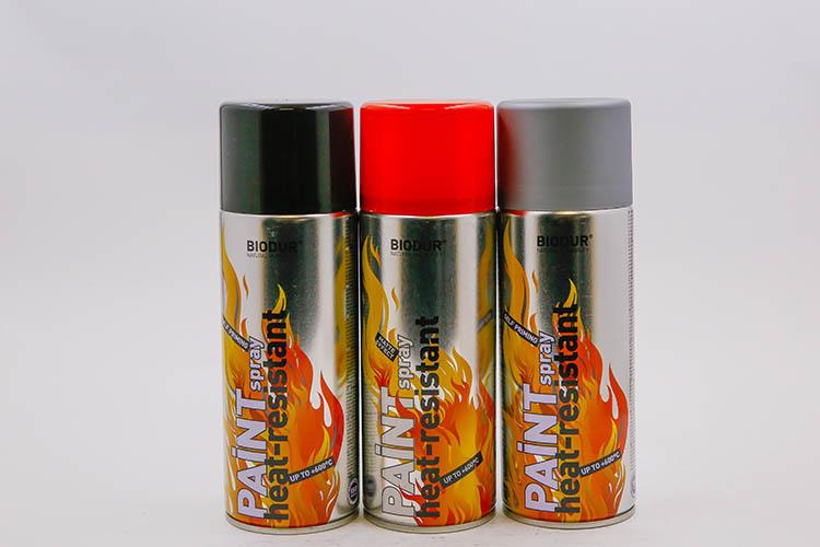ცეცხლგამძლე საღებავი შავი 400 ml სპრეი BIODUR