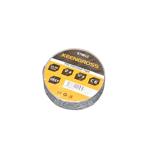 Keengross - საიზოლაციო ლენტი ნაცრისფერი 19mm X 20y