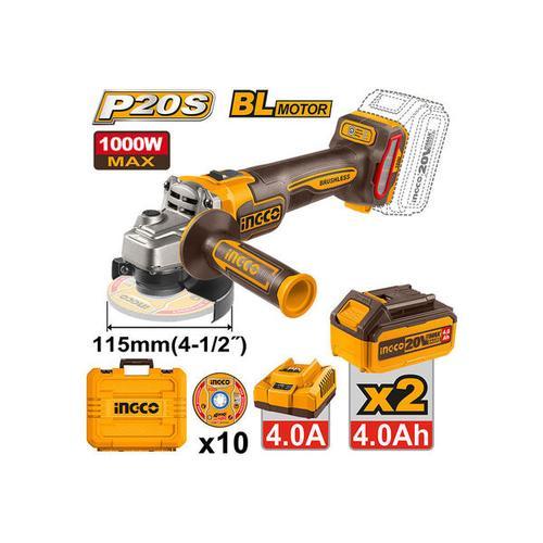 ელ. კუთხსახეხი 20V-115MM (CAGLI271532) INGCO